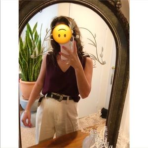 Aritzia Babaton Eggplant Tank